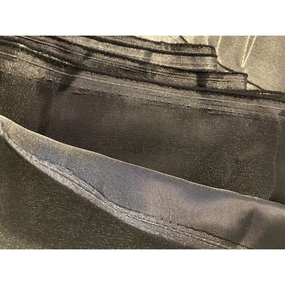 Dark Silver Metallic Satin Fabric 60x254 In About 7 yards Sewing Decor Backdrop - Picture 2 of 4